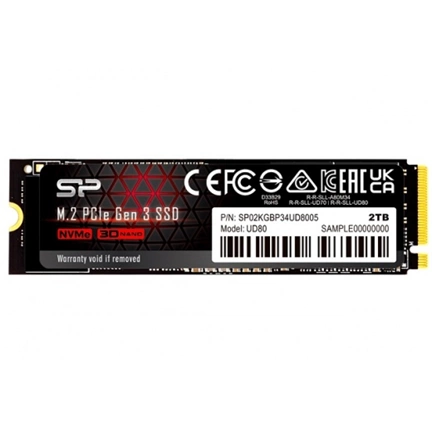 SILICON POWER SSD UD80 2TB M.2 PCIe Gen3 x4 NVMe 3400/3000 MB/s