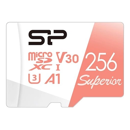 SILICON POWER memory card Superior Micro SDXC 256GB UHS-I A3 V30