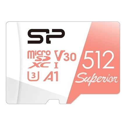 SILICON POWER memory card Superior Micro SDXC 512GB UHS-I A3 V30