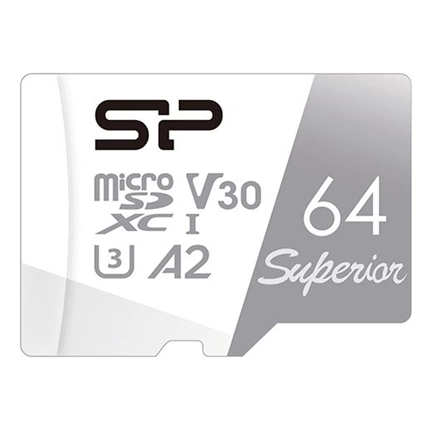 SILICON POWER memory card Superior Micro SDXC 64GB UHS-I A2 V30