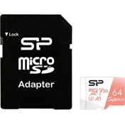 SILICON POWER memory card Superior Micro SDXC 64GB UHS-I A3 V30
