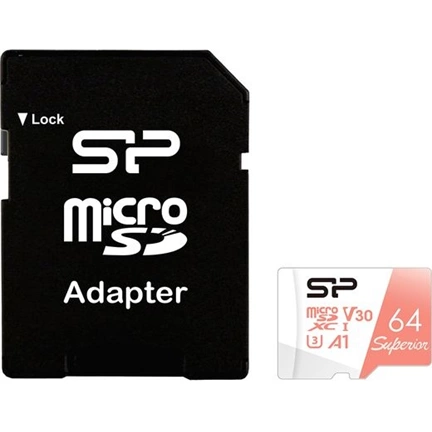 SILICON POWER memory card Superior Micro SDXC 64GB UHS-I A3 V30