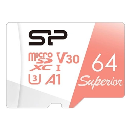 SILICON POWER memory card Superior Micro SDXC 64GB UHS-I A3 V30