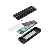 SILVERSTONE MS12 NVMe M.2 SSD enclosure USB 3.2 Type-C 20Gbps