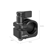 SMALLRIG 12-15mm Single Rod Clamp for Panasonic GH6 3598