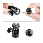 SMALLRIG 1/4" Camera Hot shoe Mount with Additional 1/4" Screw (2pcs Pack)2059