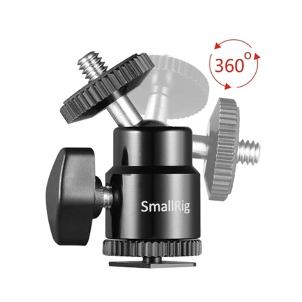 SMALLRIG 1/4" Camera Hot shoe Mount with Additional 1/4" Screw (2pcs Pack)2059