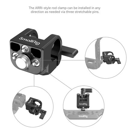 SMALLRIG 15mm ARRI Locating Single Rod Clamp 4171
