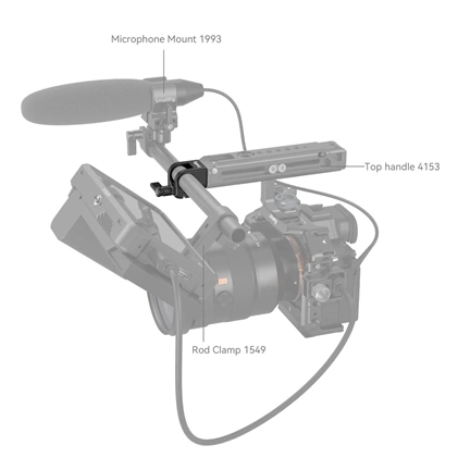 SMALLRIG 15mm ARRI Locating Single Rod Clamp 4171