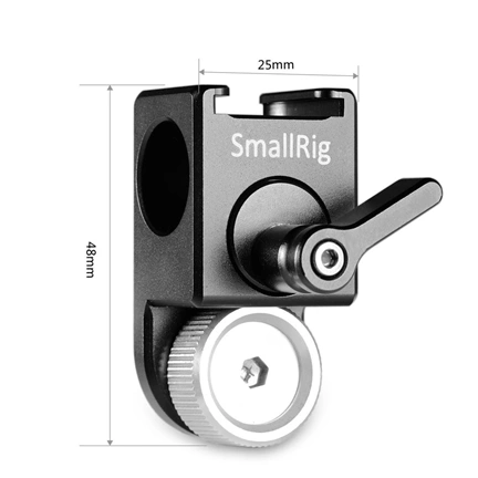 SMALLRIG 15mm Clamp with ARRI Accessory Mount 3/8’’-16 Hole 2001