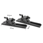 SMALLRIG 25mm Rod Support Feet for DJI Ronin-M/ Ronin-MX Grip/Freefly MoVI Ring 1914