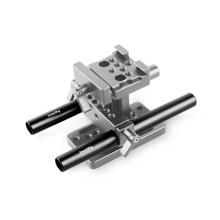 SMALLRIG 2pcs 15mm Black Aluminum Alloy Rod(M12-15cm) 6inch 1050