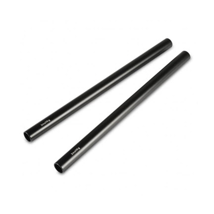 SMALLRIG 2pcs 15mm Black Aluminum Alloy Rod(M12-25cm) 10inch 1052