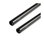 SMALLRIG 2pcs 15mm Black Aluminum Alloy Rod(M12-25cm) 10inch 1052