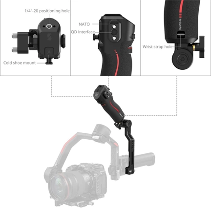 SMALLRIG 4326 FOCUS CONTROL HANDLE FOR DJI RS SERIES