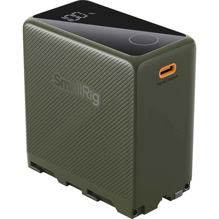 SMALLRIG 4577 CAMERA BATTERY USB-C RECHARGEABLE NP-F970 GREEN