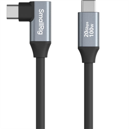SMALLRIG 4790 USB-C (STRAIGHT) TO USB-C (ANGLED) DATA CABLE 35CM