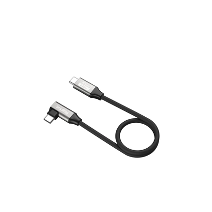 SMALLRIG 5075 USB-C DATA CABLE (STRAIGHT TO ANGLED, 35CM (40GBPS + 240W + 8K)