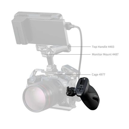 SMALLRIG 5160 ROTATING SIDE HANDLE WITH NATO CLAMP