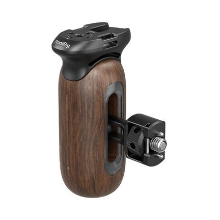SMALLRIG 5238 WOODEN SIDE HANDLE WITH 1/4-20 & 3/8-16 ARRI LOCATING SCREWS