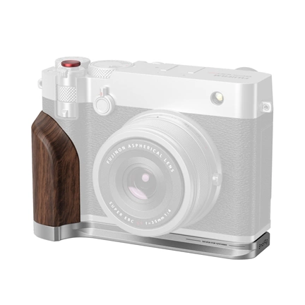 SMALLRIG 5265 L-SHAPE MOUNT PLATE WITH WOODEN HANDLE FOR FUJIFILM GFX100RF SILVER