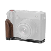 SMALLRIG 5266 L-SHAPE MOUNT PLATE WITH WOODEN HANDLE FOR FUJIFILM GFX100RF BLACK