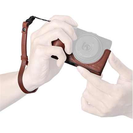 SMALLRIG 5678 LEATHER CASE KIT FOR RICOH GR IV / GR III / GR IIIX / GR III HDF / GR IIIX HDF (RED)