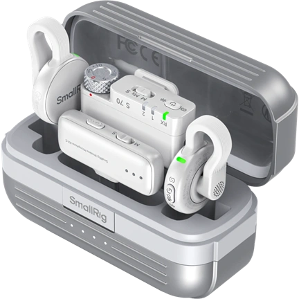 SMALLRIG 5716 S70 WIRELESS MICROPHONE WITH MULTI-DEVICE COMPATIBILITY (WHITE)