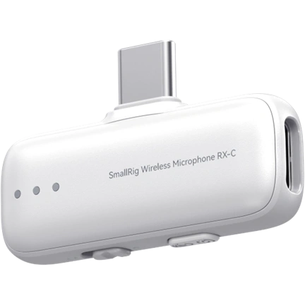 SMALLRIG 5716 S70 WIRELESS MICROPHONE WITH MULTI-DEVICE COMPATIBILITY (WHITE)