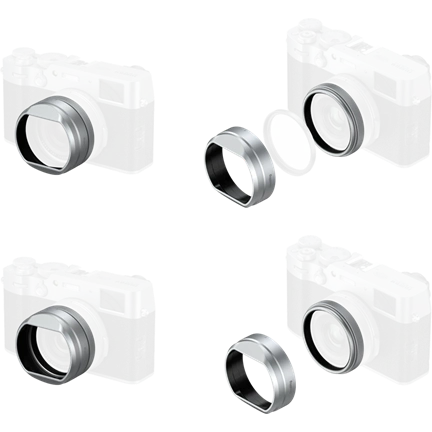 SMALLRIG 5849 LENS HOOD FOR FUJIFILM X100VI / X100V (SILVER)