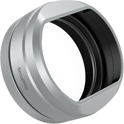 SMALLRIG 5851 UV FILTER WITH LENS HOOD KIT FOR FUJIFILM X100VI / X100V (SILVER)