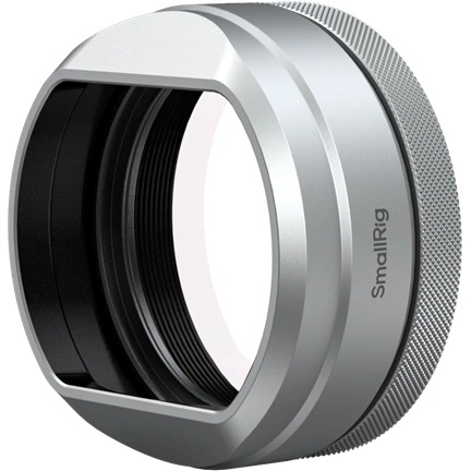 SMALLRIG 5851 UV FILTER WITH LENS HOOD KIT FOR FUJIFILM X100VI / X100V (SILVER)
