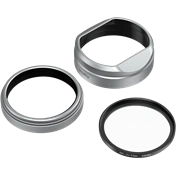 SMALLRIG 5851 UV FILTER WITH LENS HOOD KIT FOR FUJIFILM X100VI / X100V (SILVER)