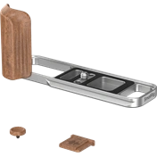 SMALLRIG 5984 L-SHAPED MOUNT PLATE WITH WOODEN HANDLE FOR FUJIFILM X-E5 (ROSEWOOD, SILVER)