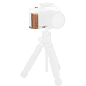 SMALLRIG 5984 L-SHAPED MOUNT PLATE WITH WOODEN HANDLE FOR FUJIFILM X-E5 (ROSEWOOD, SILVER)