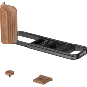 SMALLRIG 5985 L-SHAPED MOUNT PLATE WITH WOODEN HANDLE FOR FUJIFILM X-E5 (ROSEWOOD, BLACK)