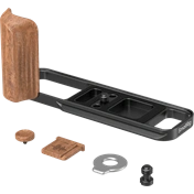 SMALLRIG 5985 L-SHAPED MOUNT PLATE WITH WOODEN HANDLE FOR FUJIFILM X-E5 (ROSEWOOD, BLACK)