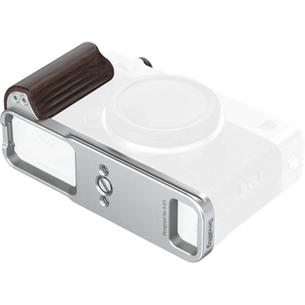 SMALLRIG 6236 L-SHAPED MOUNT PLATE WITH WOODEN HANDLE FOR FUJIFILM X-E5 (EBONY, SILVER)