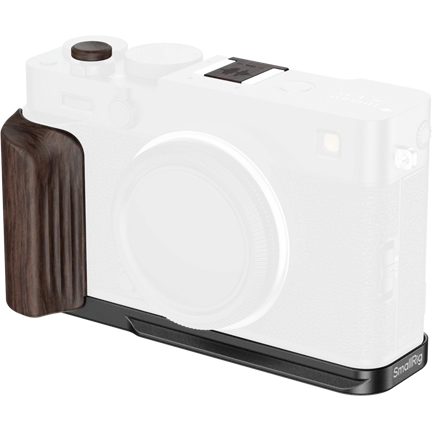 SMALLRIG 6237 L-SHAPED MOUNT PLATE WITH WOODEN HANDLE FOR FUJIFILM X-E5 (EBONY, BLACK)