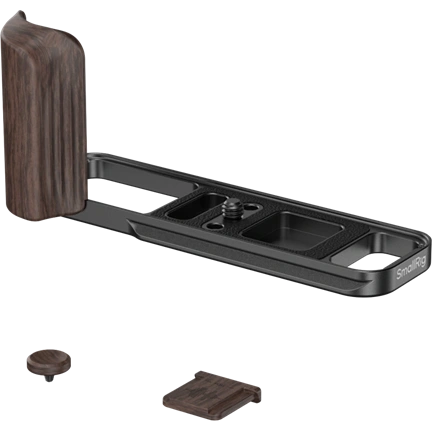 SMALLRIG 6237 L-SHAPED MOUNT PLATE WITH WOODEN HANDLE FOR FUJIFILM X-E5 (EBONY, BLACK)
