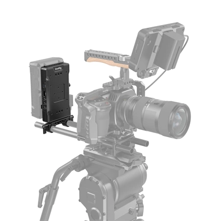 SMALLRIG Advanced V-Mount Battery Mount Plate with Dual 15mm Rod Clamp 3203B