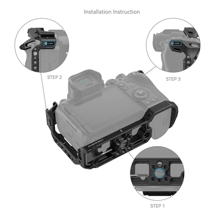 SMALLRIG “Black Mamba” Camera Cage for Canon EOS R6 Mark II 4161