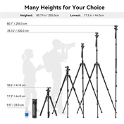 SMALLRIG CT-20 Aluminium Alloy Tripod