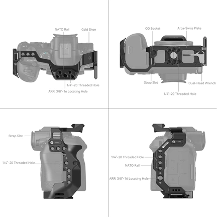 SMALLRIG Cage for Canon EOS R6II 4159