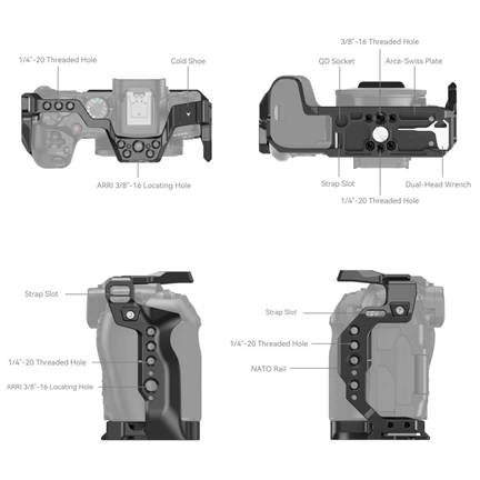 SMALLRIG Cage for Canon EOS R8 4212