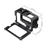 SMALLRIG Cage for DJI Osmo Action (Compatible with Microphone Adapter) CVD2475