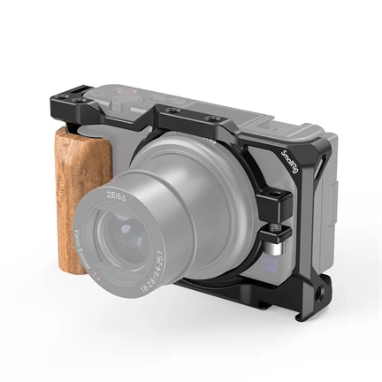SMALLRIG Cage with Wooden Handgrip for Sony ZV1 Camera 2937