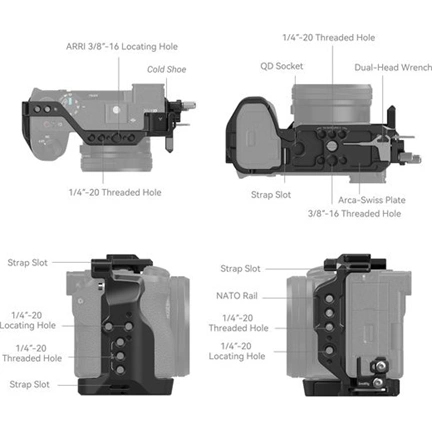 SmallRig Camera Cage for Sony Alpha 6700 4336