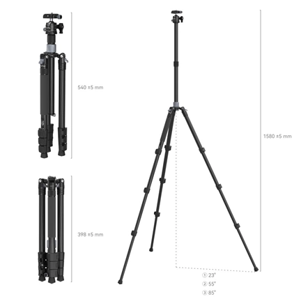 SMALLRIG Carbon Fiber Tripod AP-20 4059