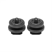 SMALLRIG Cold Shoe Adapter with 3/8" to 1/4" Thread(2pcs Pack) 1631